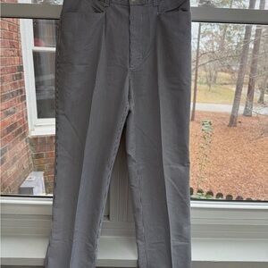 Banana Republic Women's Sloan Navy and White Pinstripe Trouser Pants Sz 32L